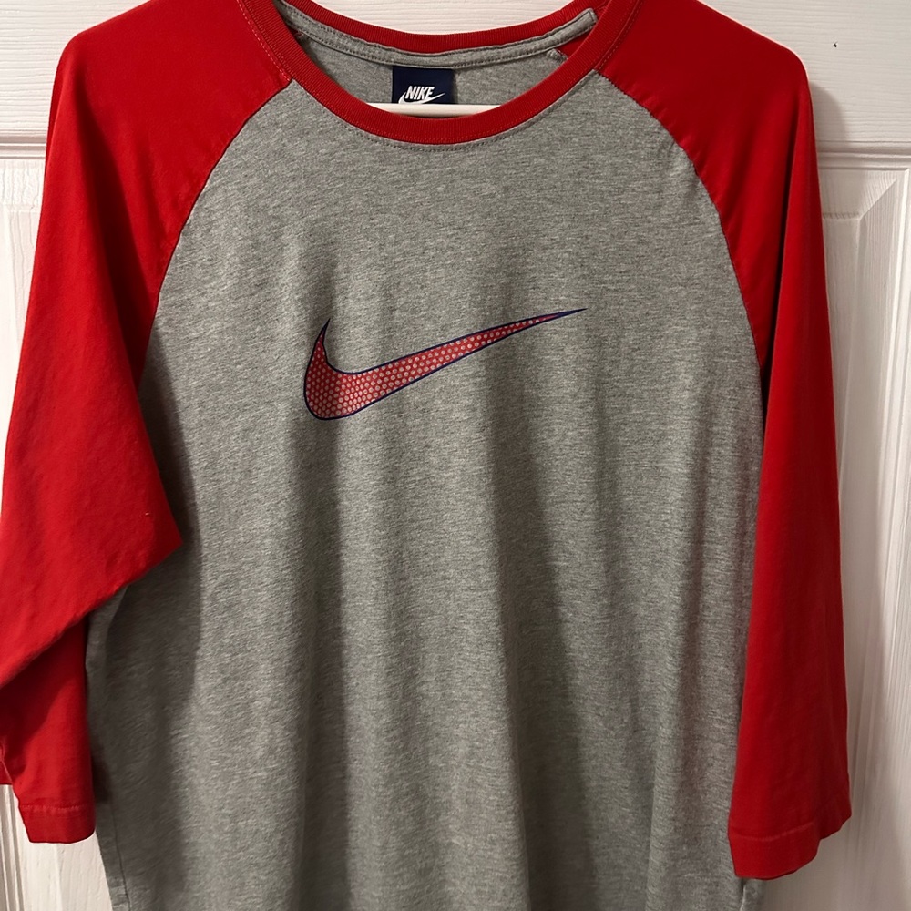 Nike Red And Grey Shirt